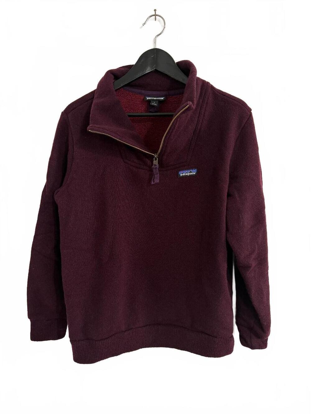Patagonia Red Fleece 1/4-Zip Sweatshirt Women's Size Large